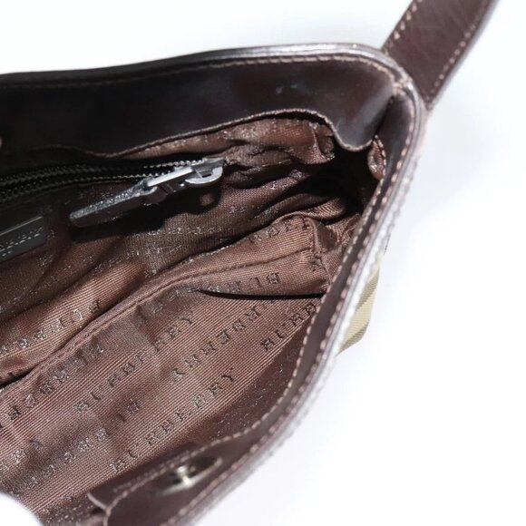 BURBERRY Nova Check Accessory Pouch PVC Beige Auth 123036 - Picture 11 of 16